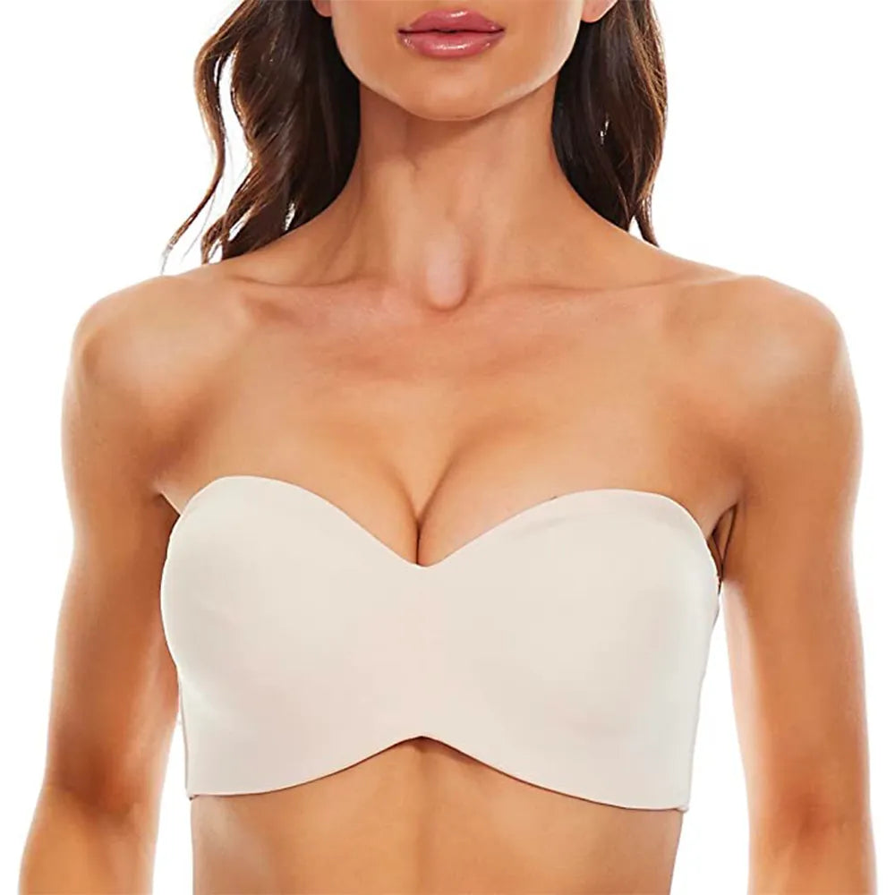 Nova Full Support Non-Slip Strapless Push-Up Bra