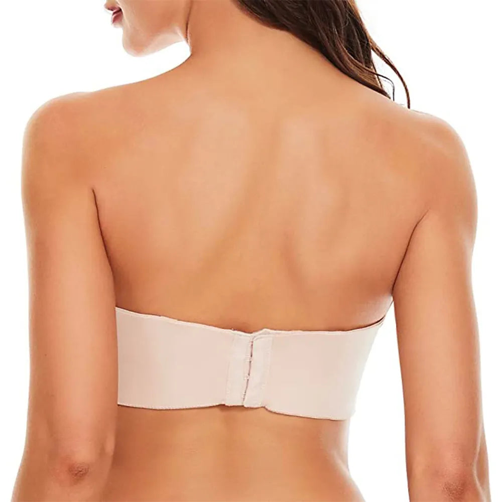 Nova Full Support Non-Slip Strapless Push-Up Bra