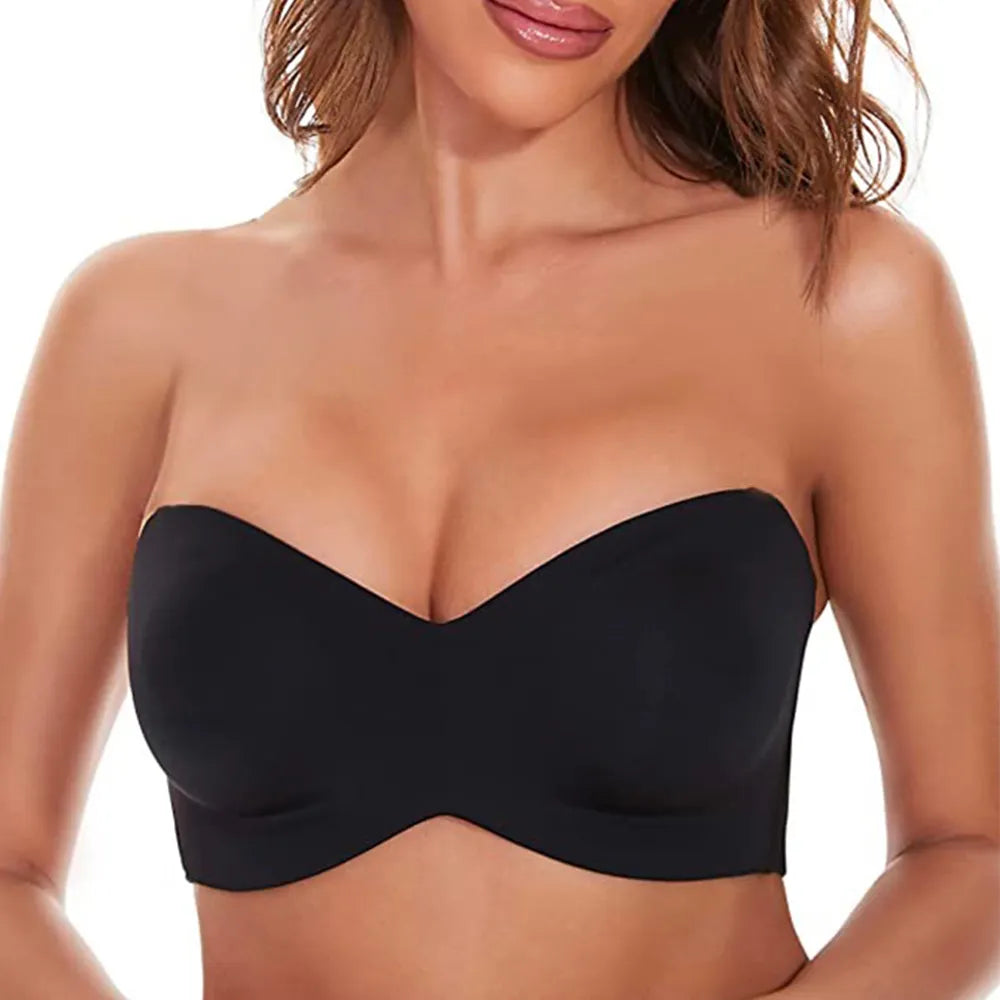 Nova Full Support Non-Slip Strapless Push-Up Bra