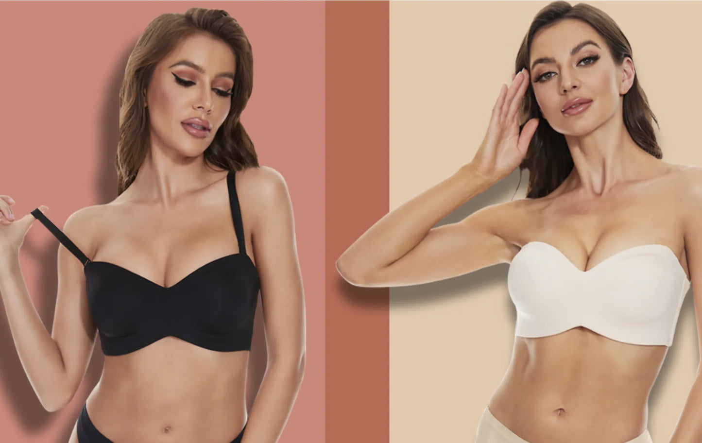 Nova Full Support Non-Slip Strapless Push-Up Bra